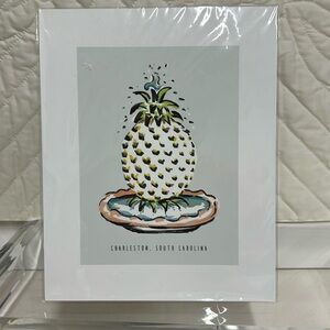 Framed printsCharleston SC  pineapple in the fountain 8x10